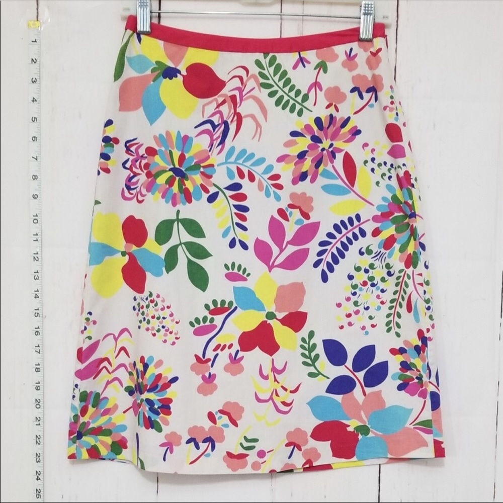 Boden Floral Pattern Skirt